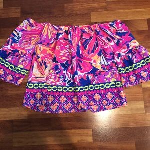 Lilly Pulitzer off the shoulder top